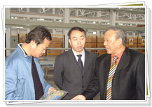 中國紡織報社長遲宗君、副主編張澤華視察我司